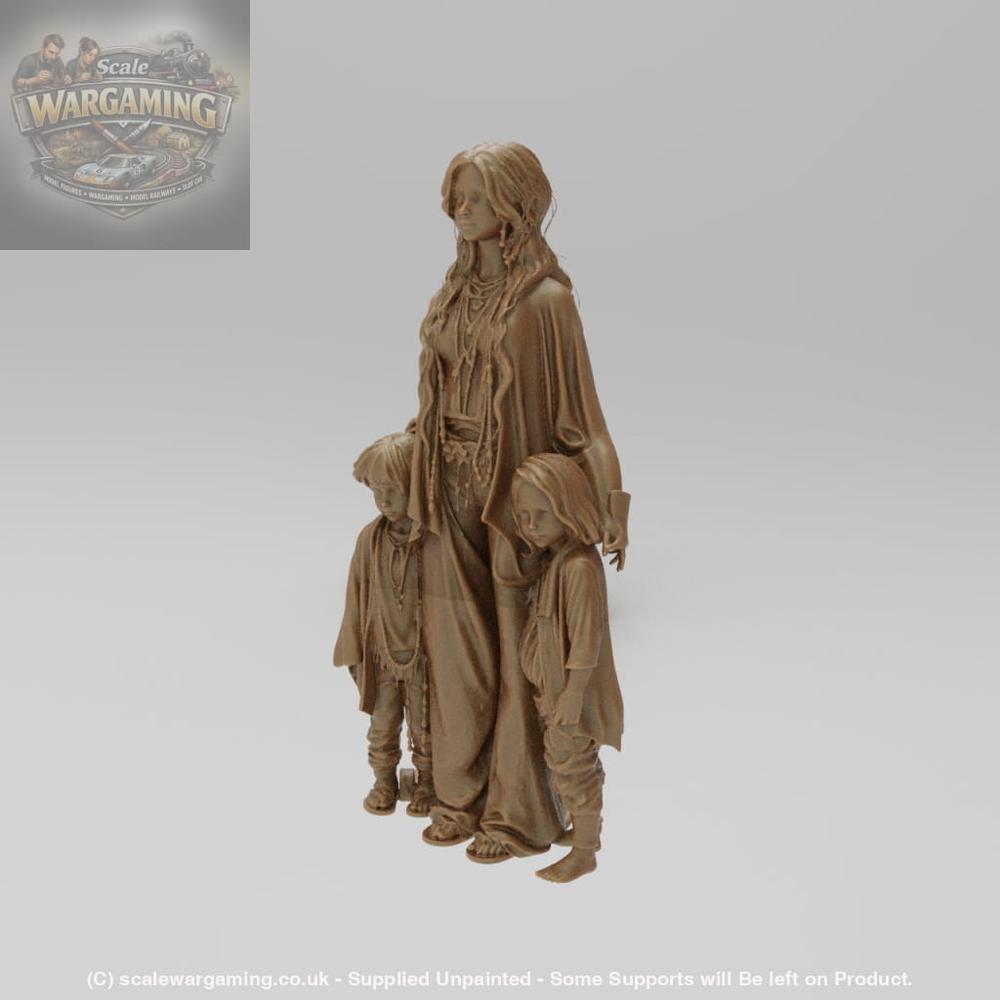 SW9201 Hippie Mum and Kids - Figure