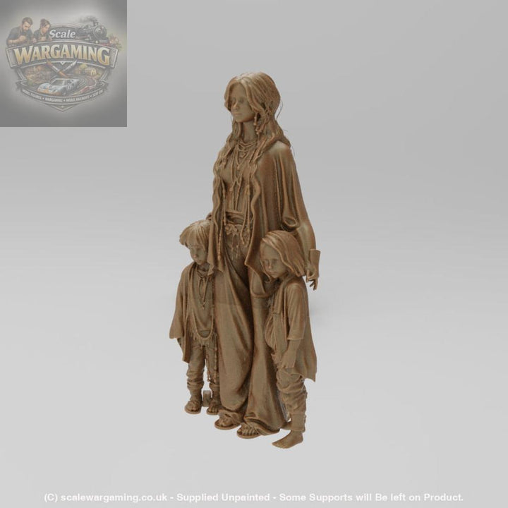 SW9201 Hippie Mum and Kids - Figure