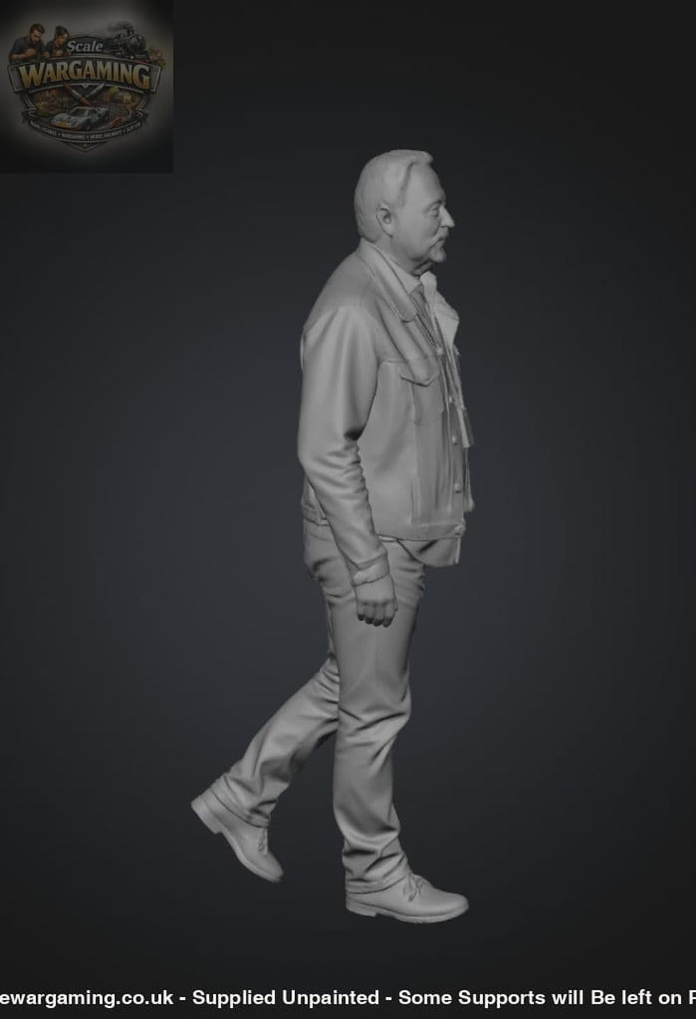 SW9203 Older Male in Denim Walking - Figure