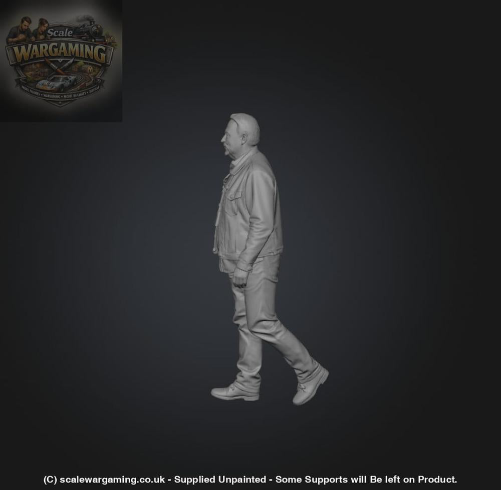 SW9203 Older Male in Denim Walking - Figure