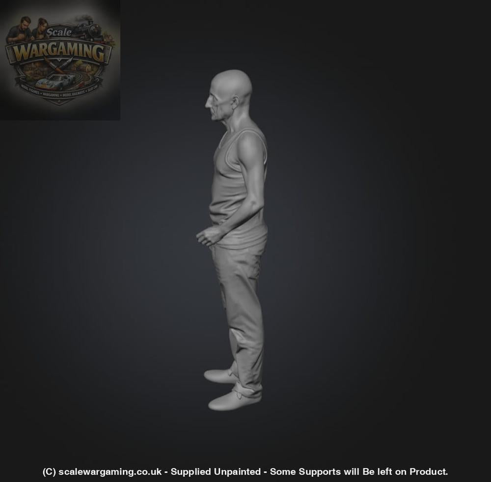 SW9232 Pensioner in Vest - Figure