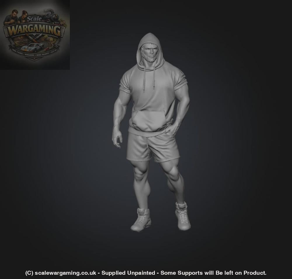 SW9242 Muscle man in hoodie - Figure