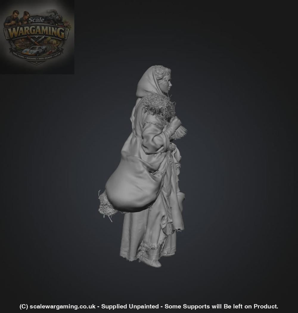 SW9248 Medieval Girl selling Herbs - Figure