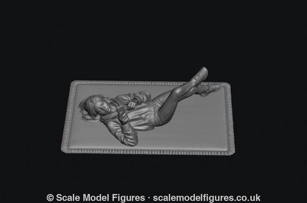 WOSC028 - Lying Around - The Teen Texting Friend - Figure
