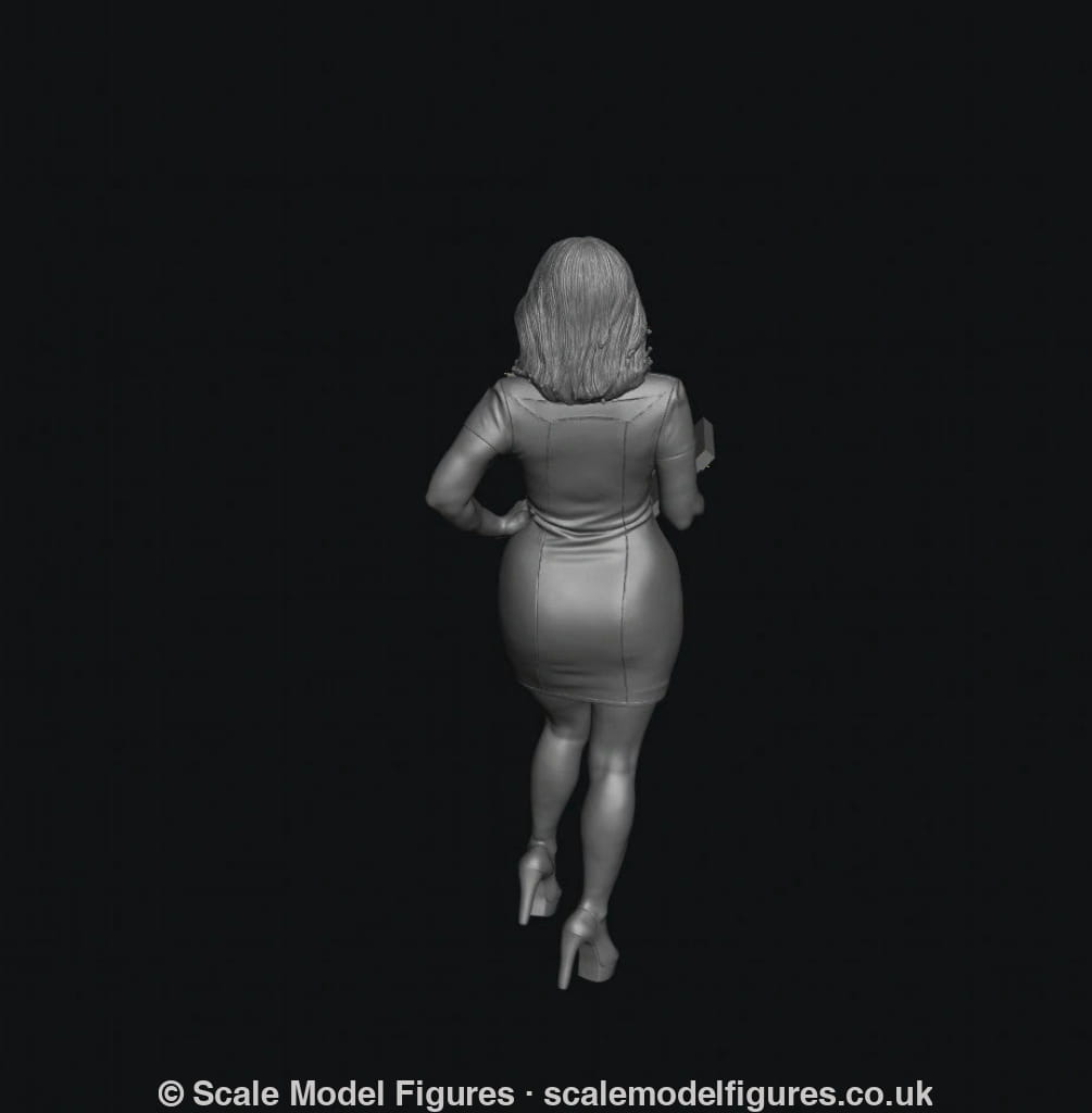 WOSC029 - Queens of the Grid - Bella Knight - With Notepad - Figure
