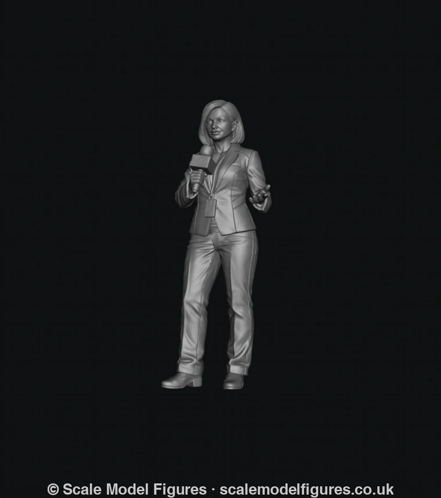 WOSC030 - Broadcast & Media Crew - Female Lead TV Reporter - Figure