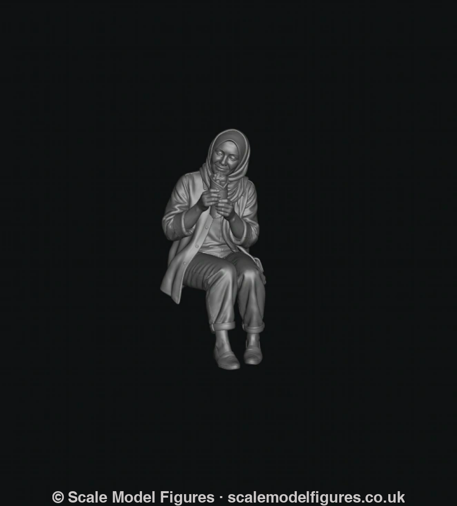 WOSC033 - Food Lovers - Aisha Rahman, Seated Falafel Wrap - Figure